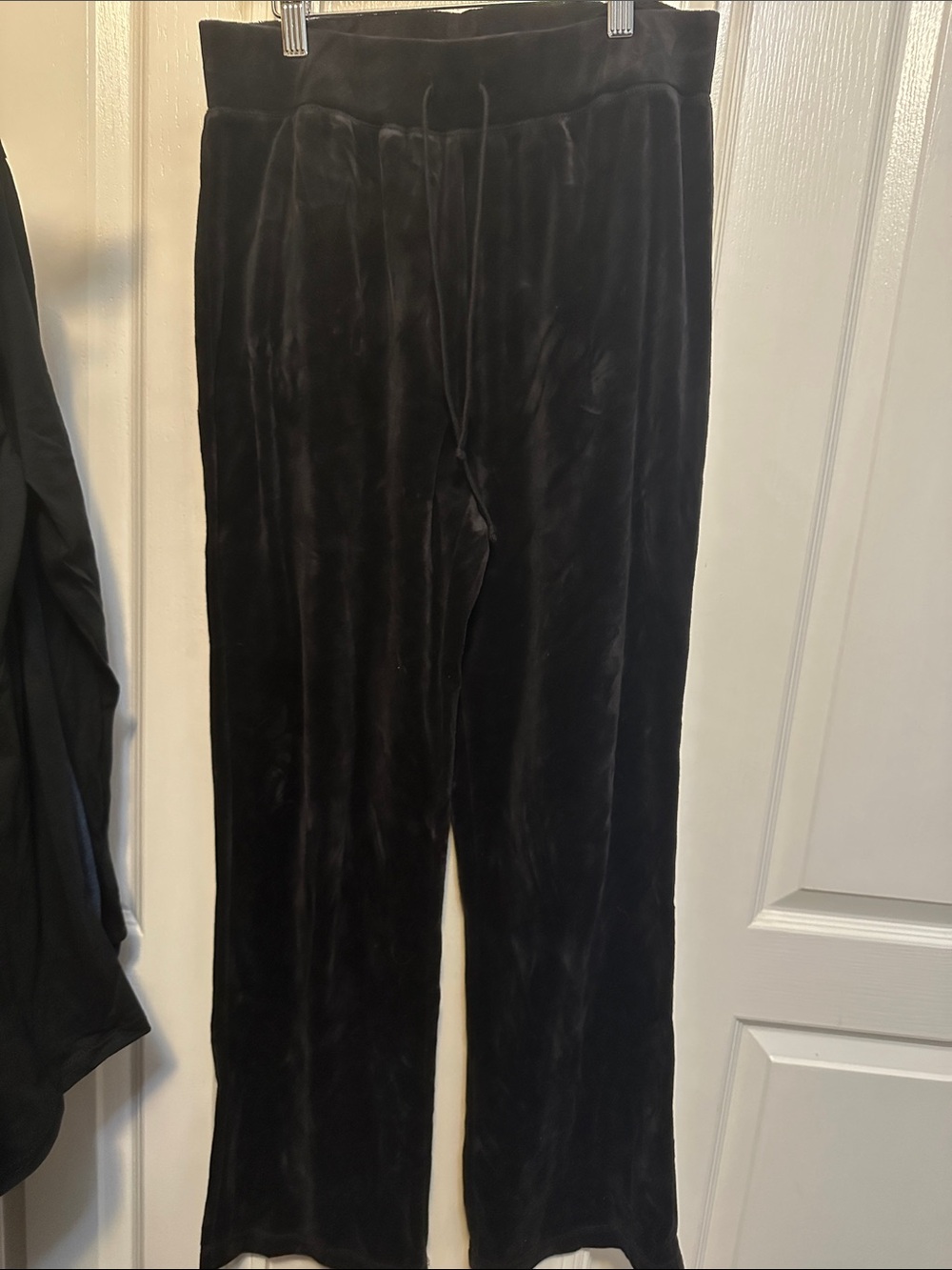 Kim Rogers Black Velvet Jogger Pants